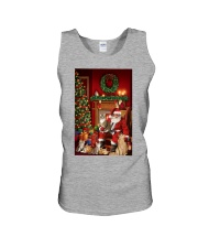 Cat Santa Warm and Cozy House Gift For Christmas Unisex Tank tile