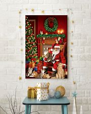 Cat Santa Warm and Cozy House Gift For Christmas 24x36 Poster lifestyle-holiday-poster-3