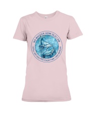 Whales No Matter gift for whale lover Premium Fit Ladies Tee tile
