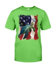 Turtle butterfly on nose turtle lovers Classic T-Shirt tile