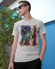Turtle butterfly on nose turtle lovers Classic T-Shirt apparel-classic-tshirt-lifestyle-17