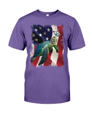 Turtle butterfly on nose turtle lovers Premium Fit Mens Tee tile