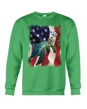 Turtle butterfly on nose turtle lovers Crewneck Sweatshirt tile
