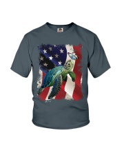 Turtle butterfly on nose turtle lovers Youth T-Shirt tile