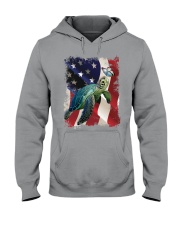 Turtle butterfly on nose turtle lovers Hooded Sweatshirt tile