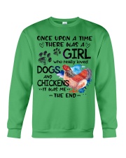 Chicken and dog it was me the chicken lovers Crewneck Sweatshirt tile