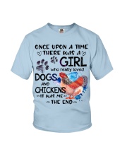 Chicken and dog it was me the chicken lovers Youth T-Shirt tile