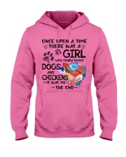 Chicken and dog it was me the chicken lovers Hooded Sweatshirt tile