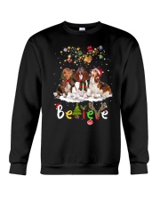 Basset Hound believe gift for dog lovers Crewneck Sweatshirt front