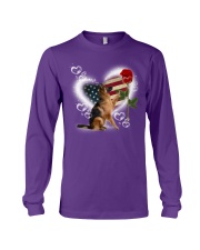 German shepherd roses dog moms Long Sleeve Tee tile