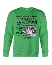 Schnauzer and Parrot it was me the end cus Crewneck Sweatshirt tile