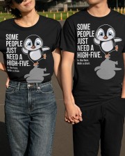 Penguin high-five penguin lovers Classic T-Shirt apparel-classic-tshirt-lifestyle-front-146