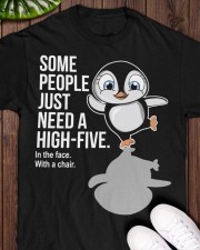 Penguin high-five penguin lovers Classic T-Shirt apparel-classic-tshirt-lifestyle-front-160