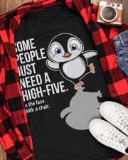 Penguin high-five penguin lovers Classic T-Shirt apparel-classic-tshirt-lifestyle-front-163