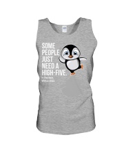 Penguin high-five penguin lovers Unisex Tank tile