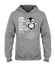 Penguin high-five penguin lovers Hooded Sweatshirt tile