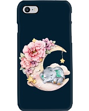 Elephant flower and moon elephant lovers Phone Case tile