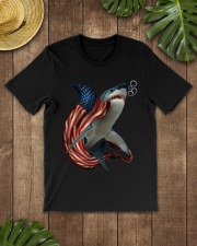 Shark cool and freedom shark lovers Classic T-Shirt lifestyle-mens-crewneck-front-18