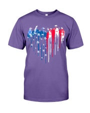 Penguin freedom colors penguin lovers Premium Fit Mens Tee tile