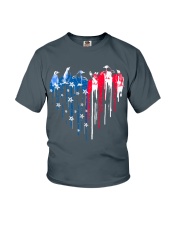 Penguin freedom colors penguin lovers Youth T-Shirt tile