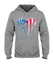 Penguin freedom colors penguin lovers Hooded Sweatshirt tile