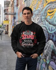 Nana never stand between family gift personalized Crewneck Sweatshirt lifestyle-unisex-sweatshirt-front-2