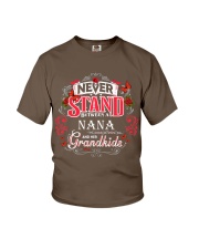 Nana never stand between family gift personalized Youth T-Shirt tile