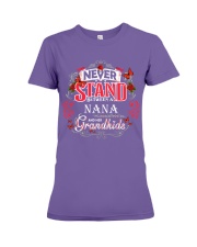 Nana never stand between family gift personalized Premium Fit Ladies Tee tile