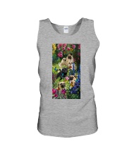 Pug roses pug lover dog mom Unisex Tank tile