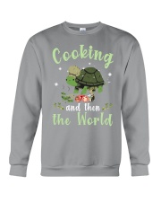 Cooking and Turtle gift for you Crewneck Sweatshirt tile