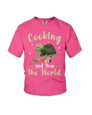 Cooking and Turtle gift for you Youth T-Shirt tile