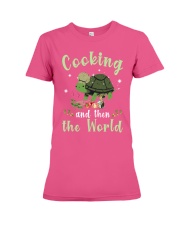 Cooking and Turtle gift for you Premium Fit Ladies Tee tile