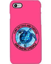 Turtle and tattoo three people turtle lovers Phone Case tile
