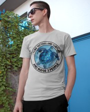 Turtle and tattoo three people turtle lovers Classic T-Shirt apparel-classic-tshirt-lifestyle-17