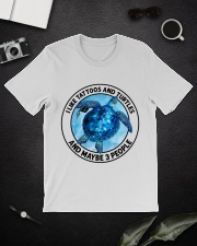 Turtle and tattoo three people turtle lovers Classic T-Shirt lifestyle-mens-crewneck-front-16