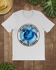 Turtle and tattoo three people turtle lovers Classic T-Shirt lifestyle-mens-crewneck-front-18