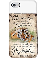 Tiger the sound of my heart tiger lovers Phone Case tile