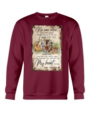 Tiger the sound of my heart tiger lovers Crewneck Sweatshirt tile
