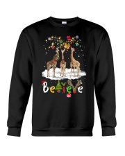 Giraffe believe gift for Giraffe lovers Crewneck Sweatshirt front
