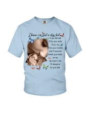 Bulldog by your side bulldog lover dog mom Youth T-Shirt tile