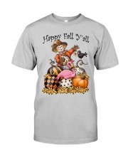 Flamingo hello fall you all flamingo lover Classic T-Shirt front