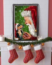 Dachshund Happiness Santa Claus Gift For Christmas 24x36 Poster lifestyle-holiday-poster-4