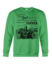 God made a farmer Gift for you Crewneck Sweatshirt tile