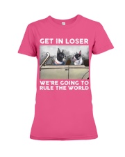 Boston terrier get in loser boston lovers Premium Fit Ladies Tee tile