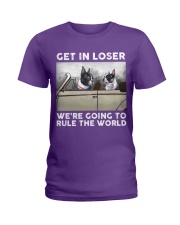 Boston terrier get in loser boston lovers Ladies T-Shirt tile