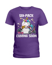 Unicorn Six-Pack coming gift for you Ladies T-Shirt tile