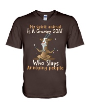 Goat annoying people goat lovers V-Neck T-Shirt tile