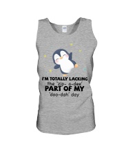 Penguin i am totally penguin lovers Unisex Tank tile