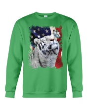 Tiger butterfly on nose tiger lovers Crewneck Sweatshirt tile