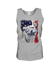 Tiger butterfly on nose tiger lovers Unisex Tank tile